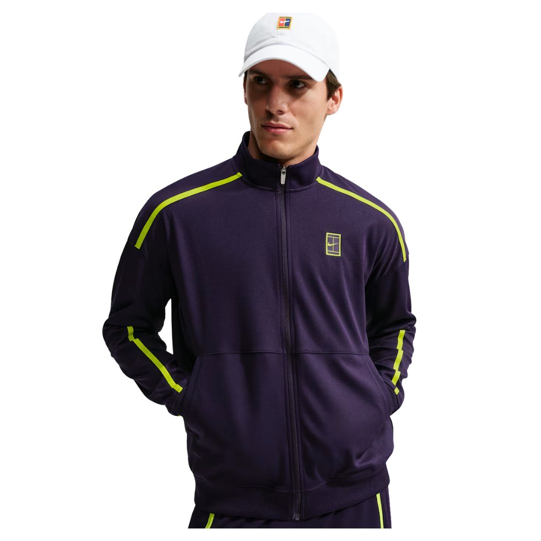 Nike Court Heritage Jacket Purple Dynasty/Lemon Venom
